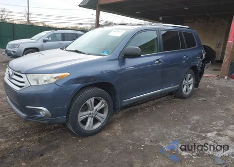 2012 Toyota Highlander Limited V6 z USA, uszkodzony, nr VIN 5TDDK3EH2CS118726